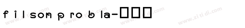 f i l son p ro b la字体转换